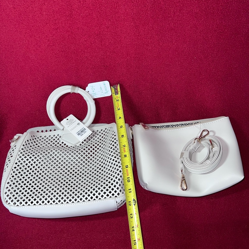 Urban Expressions White Vegan Clutch**NEW W/TAGS**VEGAN APPROVED - Picture 11 of 16